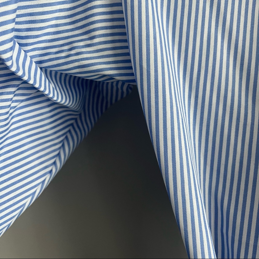 Stunning blue and white striped high low summer dress beach dress yacht dress - Picture 6 of 11